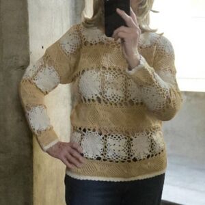 Vintage 90s All Points Crochet Top